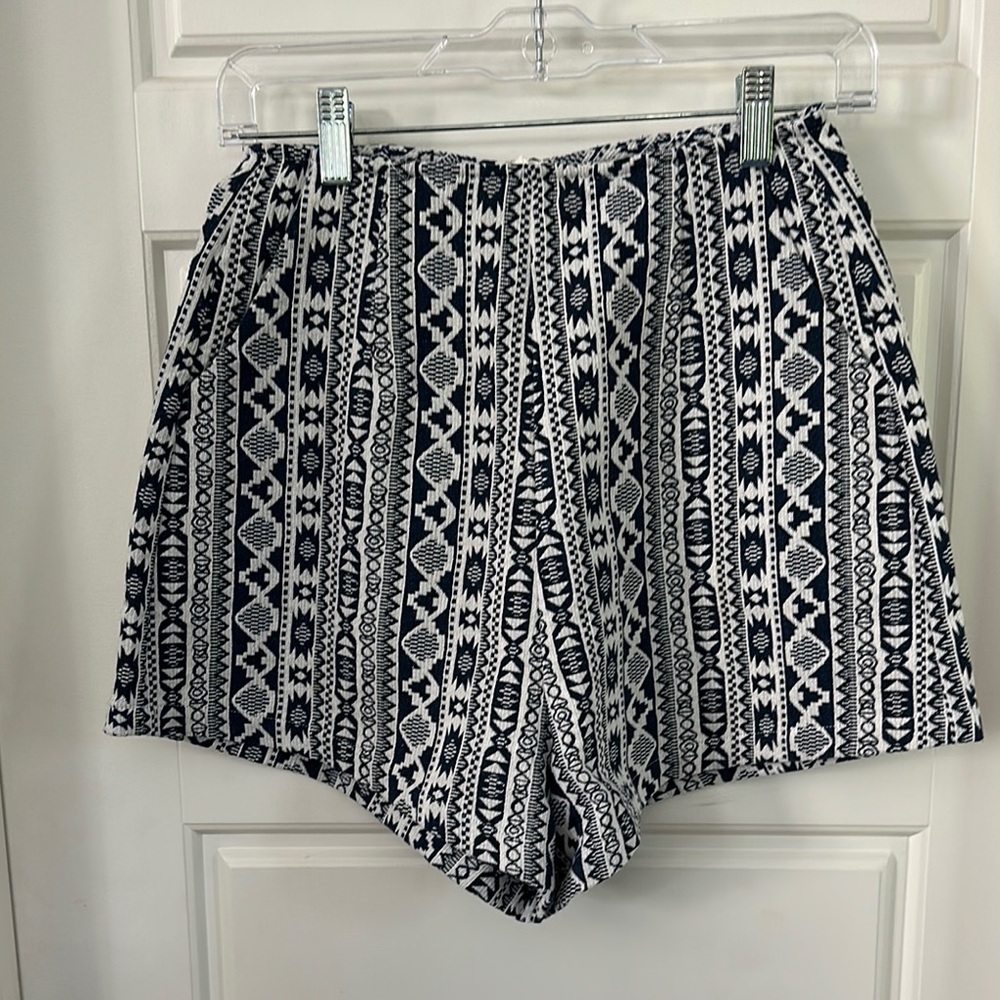 Show Me Your MuMu High Waist Black and White Shorts